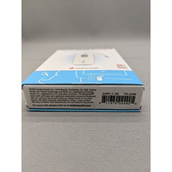 Twelve South AirFly SE Bluetooth Wireless Audio Transmitter Receiver for AirPods - Picture 3 of 3